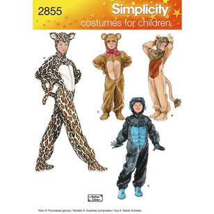 Simplicity Pattern 2855 Kid's Costumes  X Small - Large