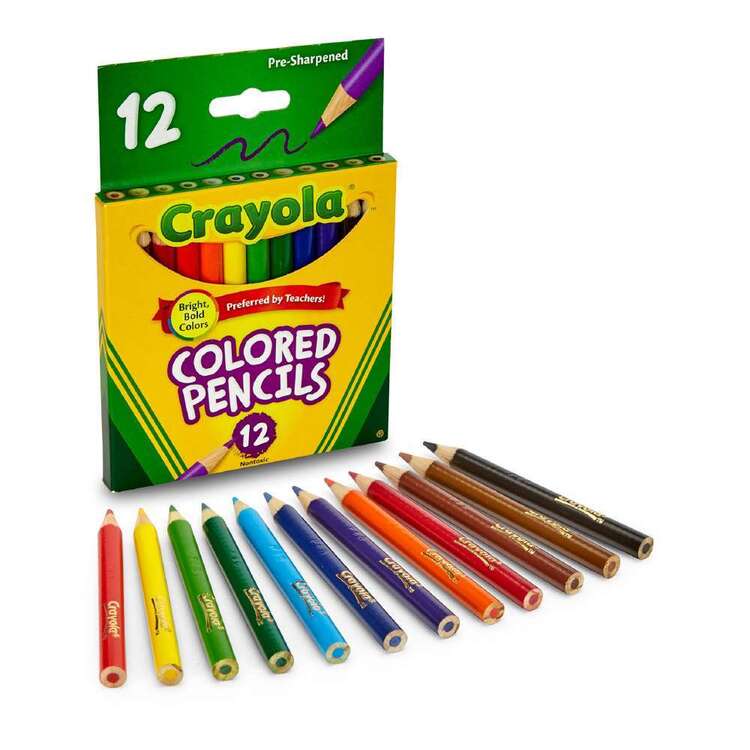 Crayola Half Size Coloured Pencils Multicoloured