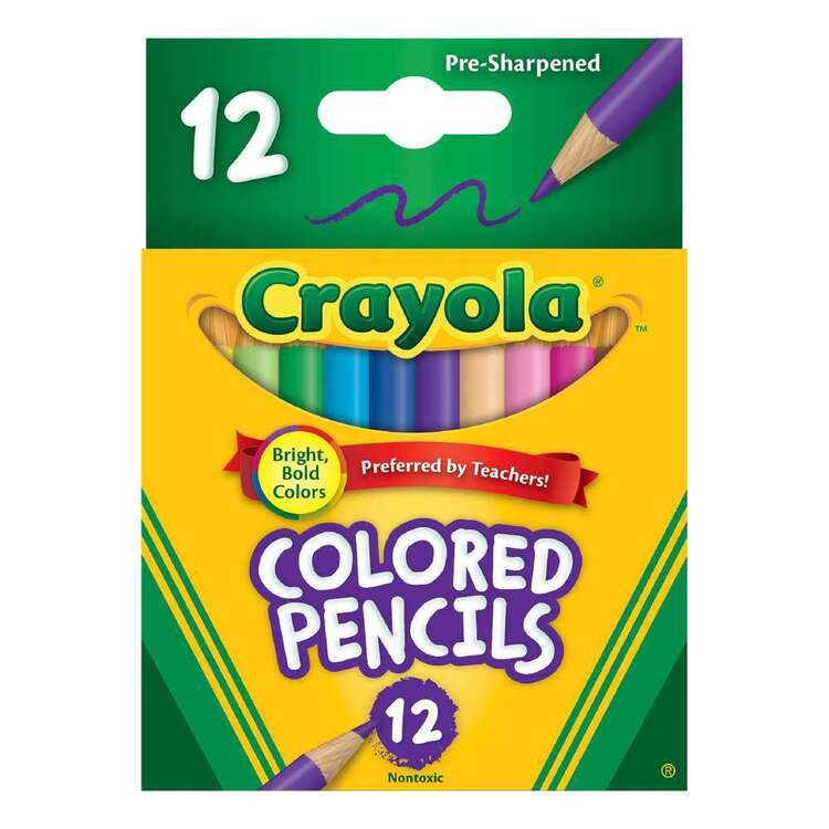 Crayola Half Size Coloured Pencils Multicoloured