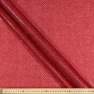 Micro 112 cm Disco Sequin Fabric Red