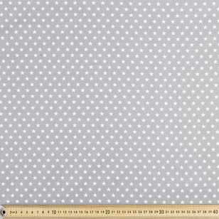 Spots & Stripes Star Printed 112 cm Cotton Fabric Light Grey