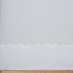 Filigree Duchess Cornelli Drop Sheer White 213 cm