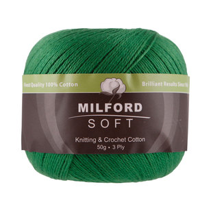 Milford Soft 3 Ply Yarn 50 g Holiday Green 50 g