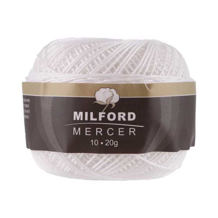 Milford Mercer Size 10 Yarn White 10
