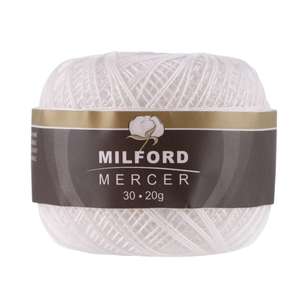 Milford Mercer Size 30 Yarn White 30