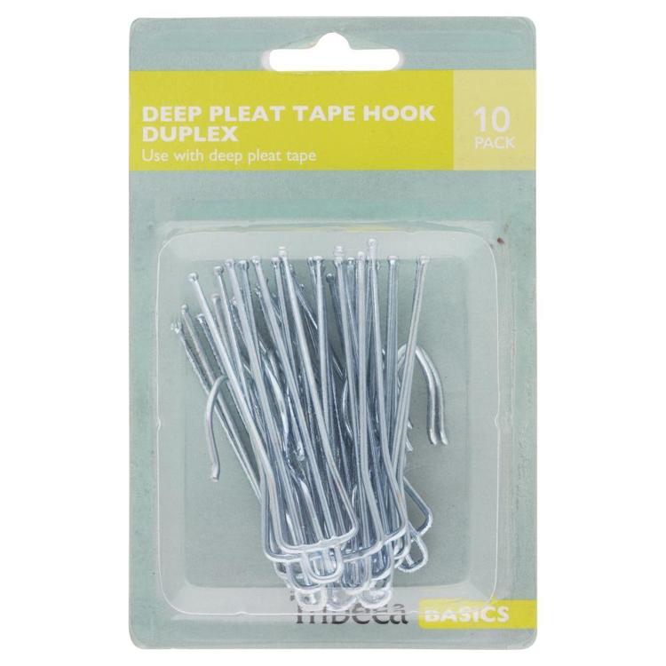Tribeca 4 Prong Deep Pleat Duplex Tape Hooks
