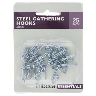 Tribeca 28 mm Gather Hooks Silver 28 mm