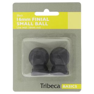 Tribeca Small Ball Finial Black 16 mm
