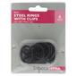 Tribeca Spring Clip With Ring Black 19 mm