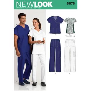 New Look Pattern 6876 Unisex Scrubs