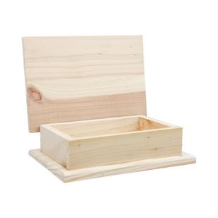 Shamrock Craft Wood Gift Box With Hinges Natural