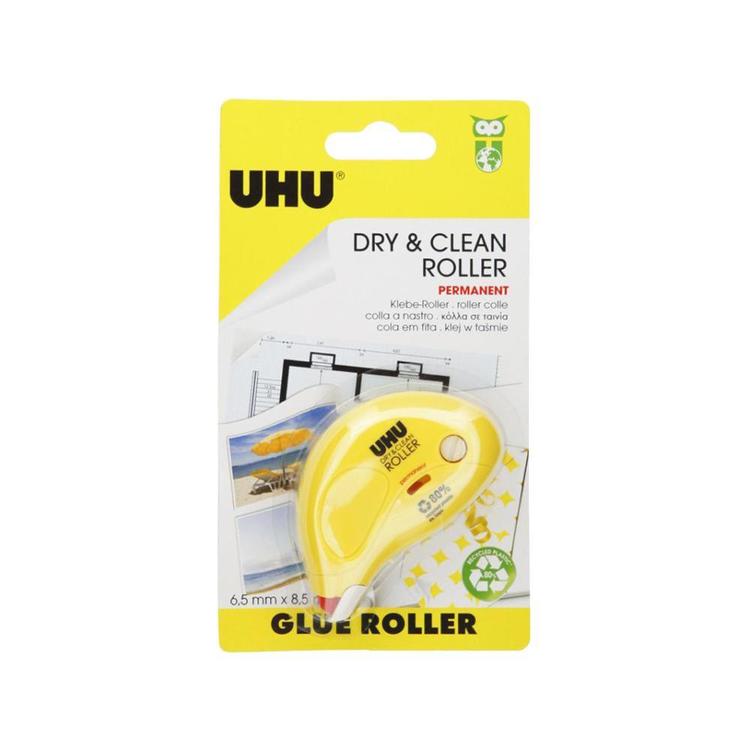 Uhu - UHU Roller de colle Dry & Clean Roller, permanent