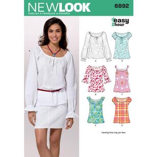 New Look Pattern 6892 Women's Top  6 - 16