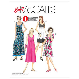 McCall's Pattern M5893 Womens' Dresses In 4 Lengths