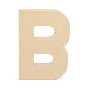 Shamrock Craft Papier Mache Letter B Natural