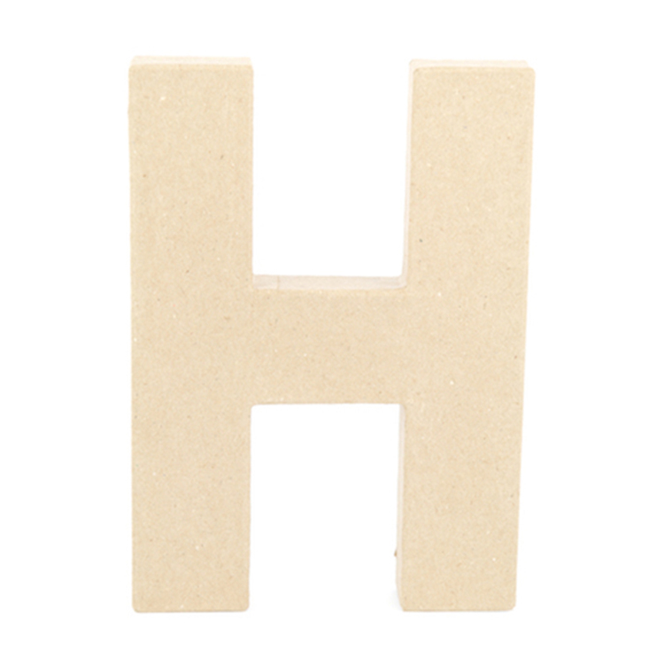 Shamrock Craft Papier Mache Letter H