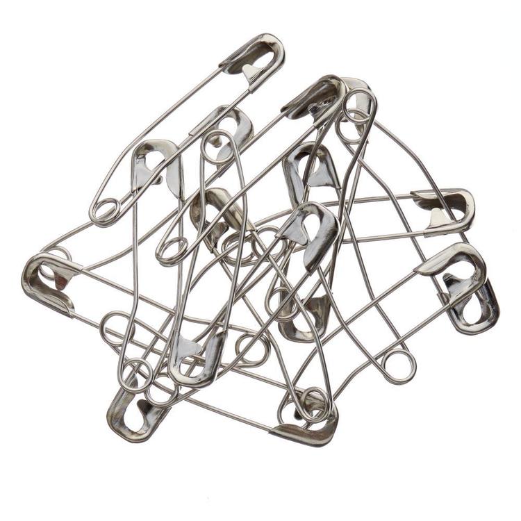 Birch Safety Pins Quilters Curved 60 Pack Steel 38 mm