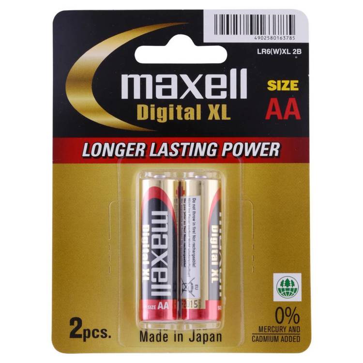 Maxell Digital XL Alkaline AA 2 Pack
