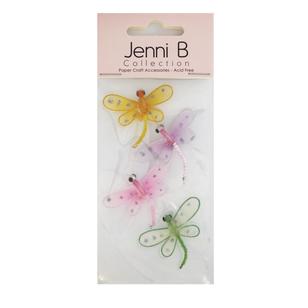 Jenni B Wire Dragonfly Embellishments Multicoloured