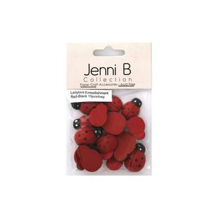 Jenni B Ladybird Embellishments Red