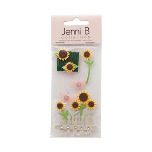 Jenni B Sunflowers Stickers Multicoloured