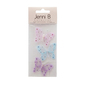 Jenni B PVC Glitter Butterfly Stickers Pastel