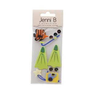 Jenni B Snorkelling Stickers Multicoloured