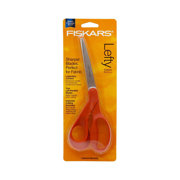 Fiskars Left Handed Scissors Orange 8.5 in