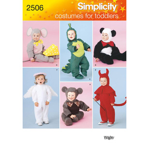 Simplicity Pattern 2506 Kids Costumes  6 Months - 4 Years