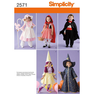 Simplicity Pattern 2571 Girl's Costume  6 Months - 4 Years