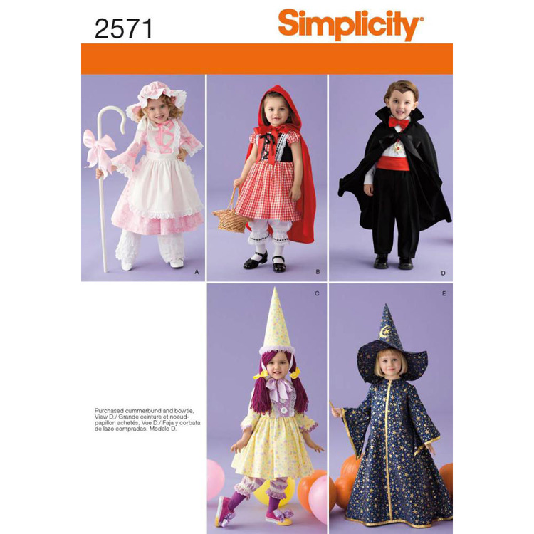 Simplicity Pattern 2571 Girl's Costume