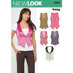New Look Pattern 6914 Women's Vest  4 - 16