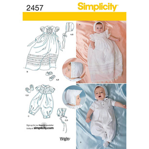 Simplicity Pattern 2457 Baby Coordinates  XX Small - Medium