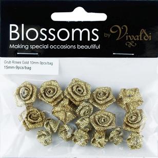 Vivaldi Blossoms Mixed Grub Roses Gold