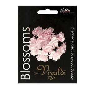 Vivaldi Blossoms 12 Head Flower With Pearl Stamens Baby Pink 17 mm