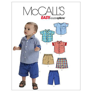 McCall's Pattern M6016 Infants' Shirts Shorts & Pants