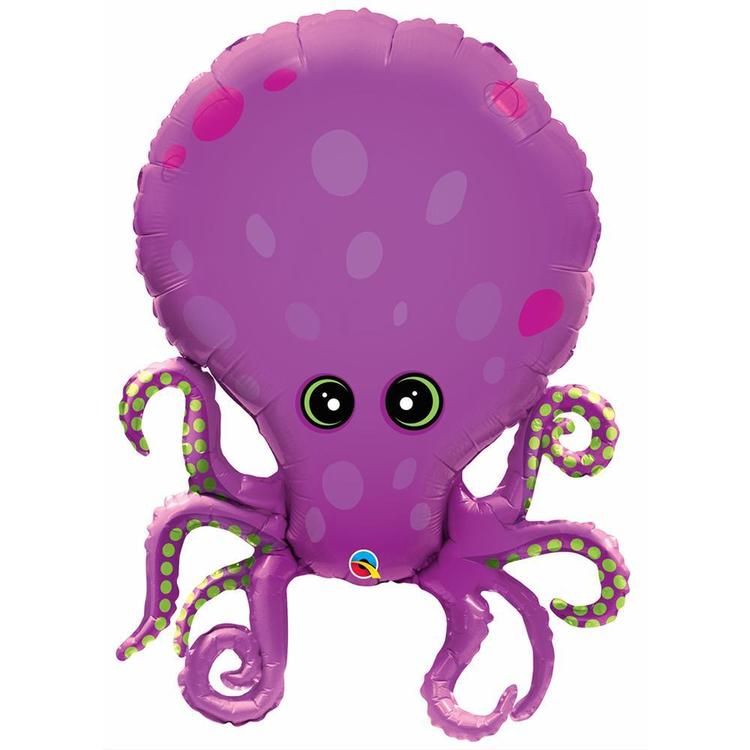 Qualatex Amazing Octopus Foil Balloon Purple