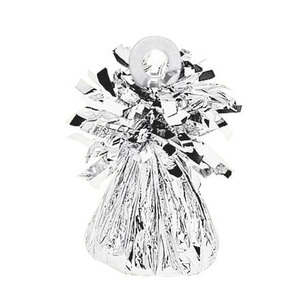 Amscan Small Foil Balloon Weight Silver