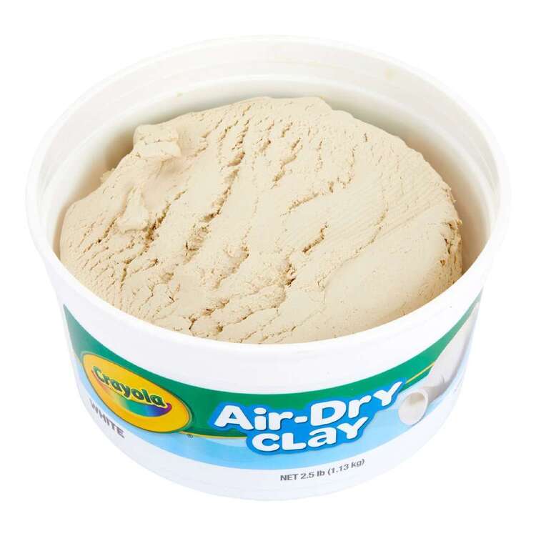 Crayola Air Dry Clay 2.5lb Tub White