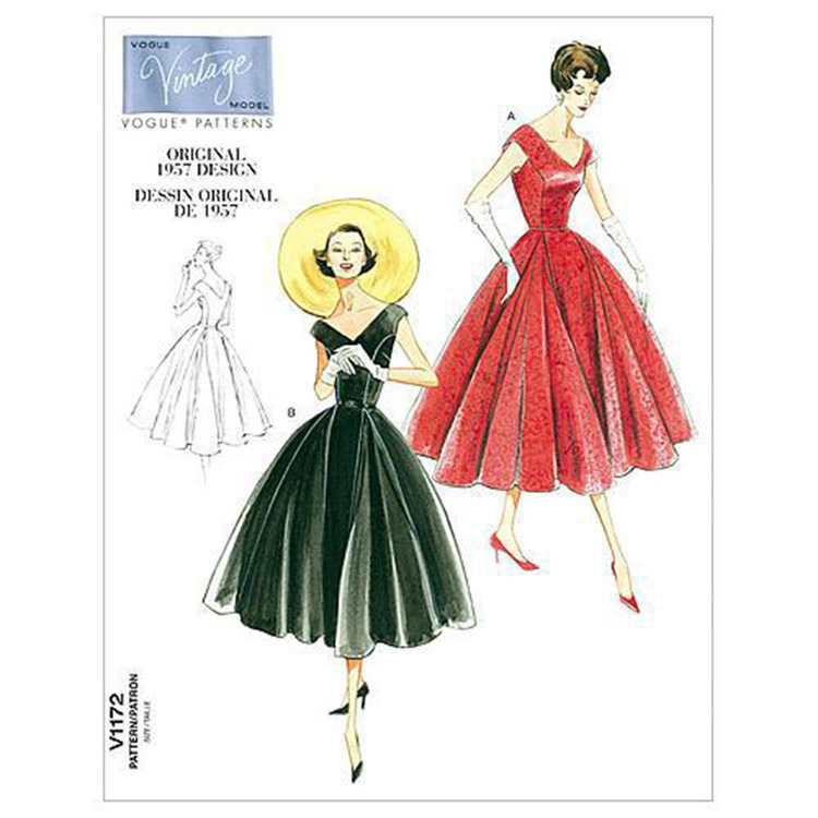 Vogue Pattern V1172 Misses' Petite Dress & Belt