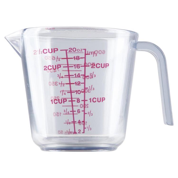 D.Line Plastic Measuring Jug 2 Cup Clear