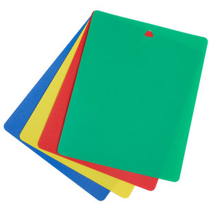 Appetito Flexible Cutting Board Set Of 4 Multicoloured