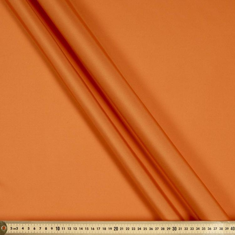 Plain 147 cm Pongee Lining Fabric Orange
