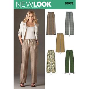 New Look Pattern 6005 Women's Pants  10 - 22