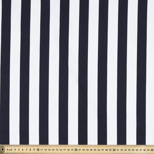 Striped 114 cm Montreaux Drill Fabric Navy