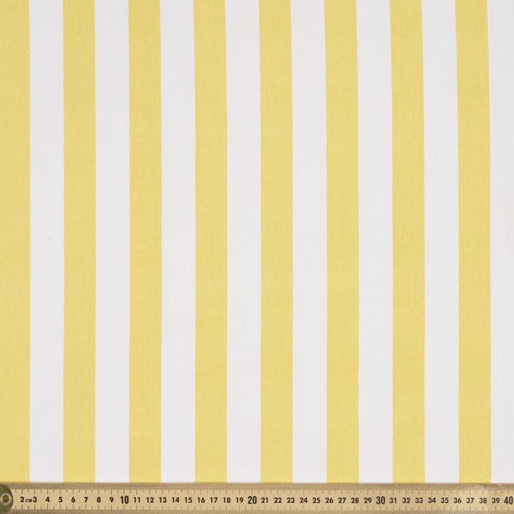 Striped 114 cm Montreaux Drill Fabric Yellow