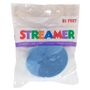 Amscan Crepe Streamers Baby Blue