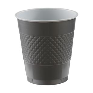 Amscan Silver Plastic Cups Silver 335 mL