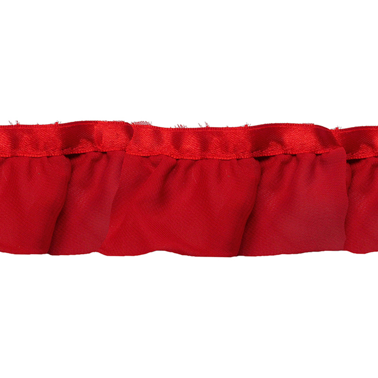 Simplicity Chiffon Ruffles Red