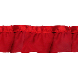 Red Ruffles Line Simplicity Chiffon Ruffles Red | Spotlight Australia